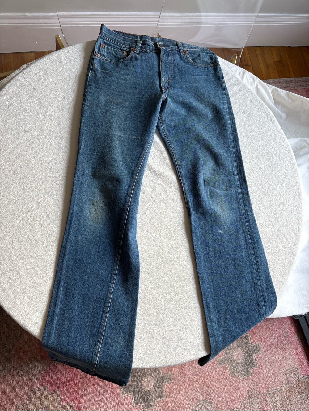 Vintage 1970s Levi's 517 Big E Orange Tab 30" Waist